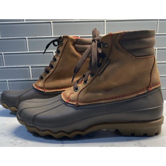Sperry Top Sider Waterproof Men\'s Avenue Duck Brown Rainboots Size 9M (10282137) main image 4